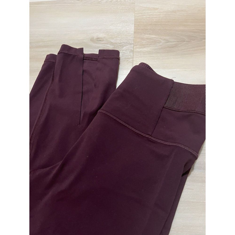 Athleta Aura Split Pant XS Maroon High Waisted Leggings Size Extra‎ Small Womens